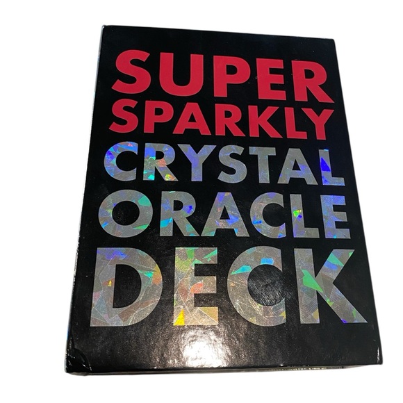 Other - Super Sparkly Crystal Oracle Deck 50 Cards Booklet by KnockKnock NWOT